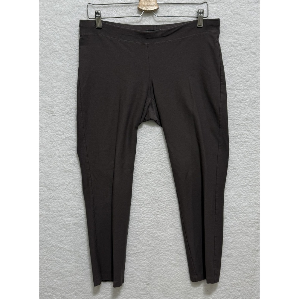 Eileen Fisher Womens Small S Leggings Pants‎ Casual Comfort Brown